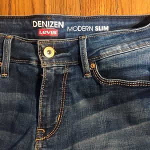 Levi boot cut jeans.